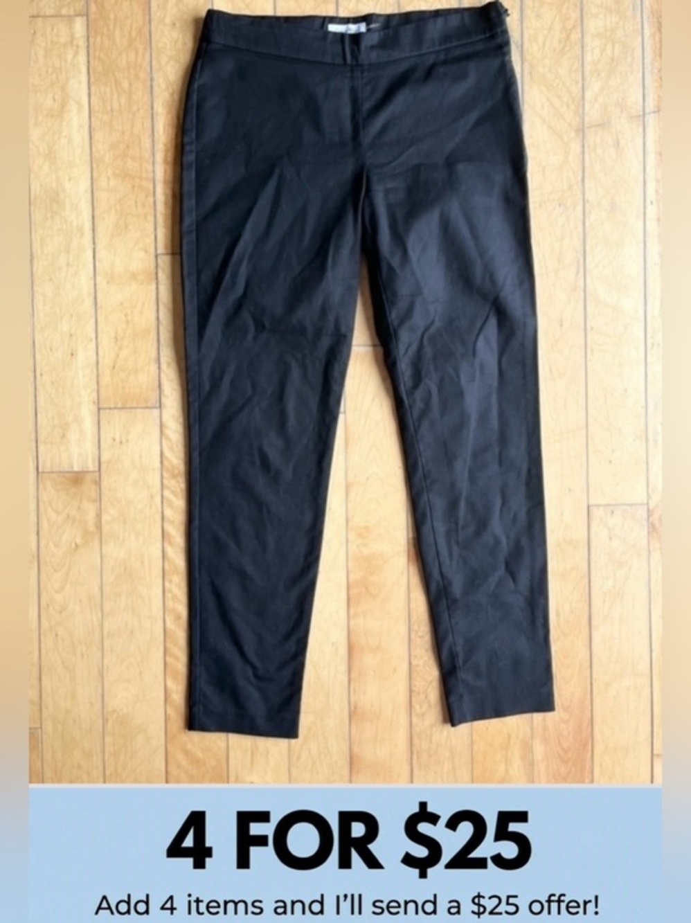 Calvin Klein Black Tailored Slim Fit Dress Pants – Size 6